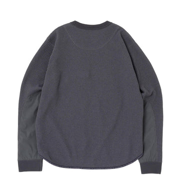 And Wander PE Waffle L/S T-Shirt Grey