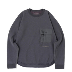 And Wander PE Waffle L/S T-Shirt Grey