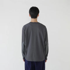 And Wander PE Waffle L/S T-Shirt Grey