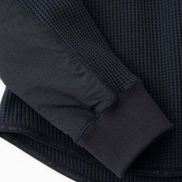 And Wander Pe Waffle L/S Tee Black - Parasol Store