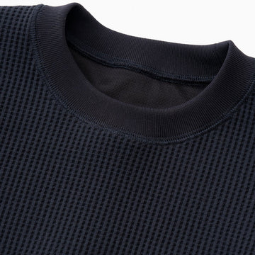 And Wander Pe Waffle L/S Tee Black - Parasol Store