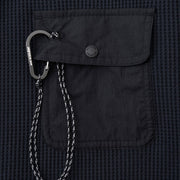 And Wander Pe Waffle L/S Tee Black - Parasol Store
