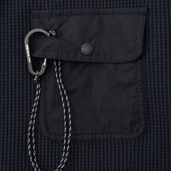 And Wander Pe Waffle L/S Tee Black - Parasol Store