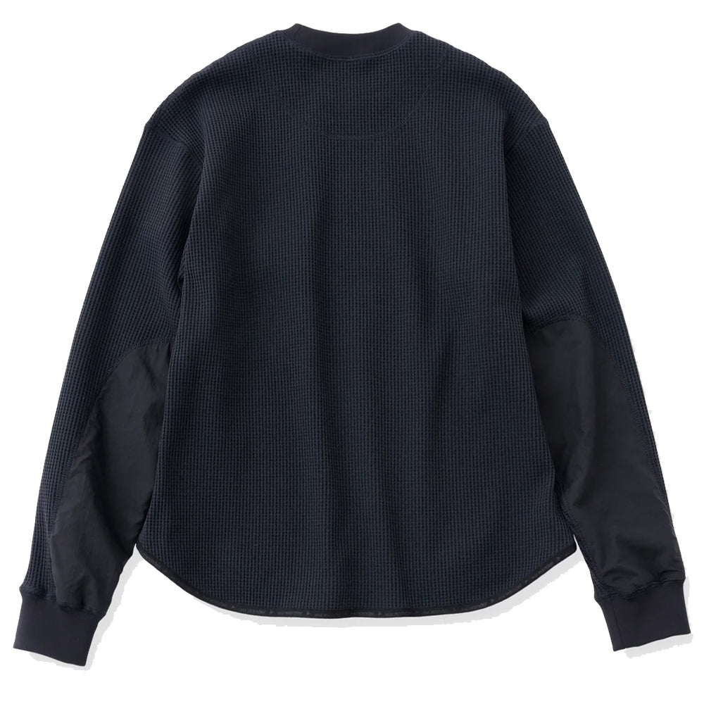 And Wander Pe Waffle L/S Tee Black - Parasol Store