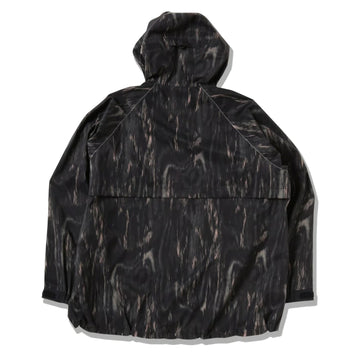 And Wander Printed Rain Jacket Black