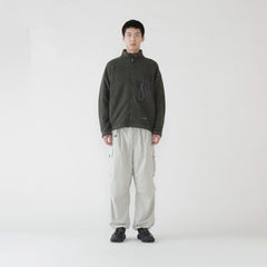 And Wander Re Wool JQ Stand Zip Khaki