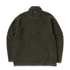 And Wander Re Wool JQ Stand Zip Khaki