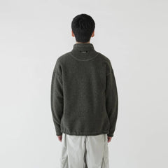 And Wander Re Wool JQ Stand Zip Khaki