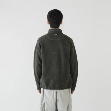 And Wander Re Wool JQ Stand Zip Khaki