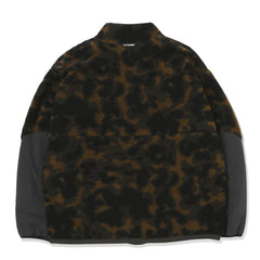 And Wander Reversible Boa Jacket Brown