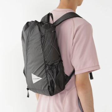 And Wander Sil Daypack Charcoal - Parasol Store