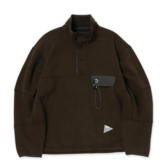 And Wander Sweat Pullover Dark Brown