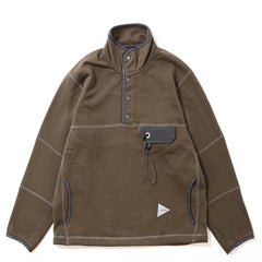 And Wander Sweat Pullover Khaki - Parasol Store
