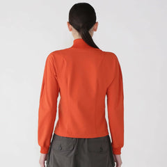 And Wander Womens Back Pile Zip Up Orange - Parasol Store