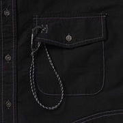 And Wander Womens C/N Rip S/S Shirt Black - Parasol Store