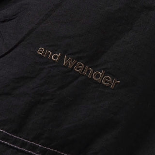 And Wander Womens C/N Rip Skirt Black - Parasol Store