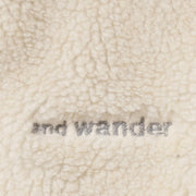 And Wander Womens Daijiro Ohara Map Key Boa Jacket Off White - Parasol Store