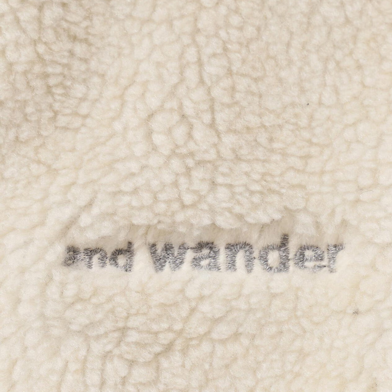 And Wander Womens Daijiro Ohara Map Key Boa Jacket Off White - Parasol Store