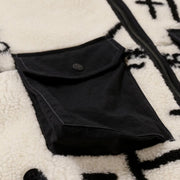 And Wander Womens Daijiro Ohara Map Key Boa Jacket Off White - Parasol Store