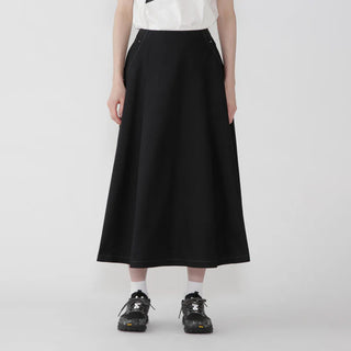 And Wander Womens High Count Cloth Skirt Black - Parasol Store