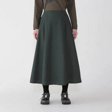 And Wander Womens High Count Cloth Skirt Green - Parasol Store