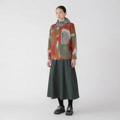 And Wander Womens High Count Cloth Skirt Green - Parasol Store