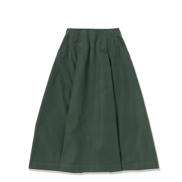 And Wander Womens High Count Cloth Skirt Green