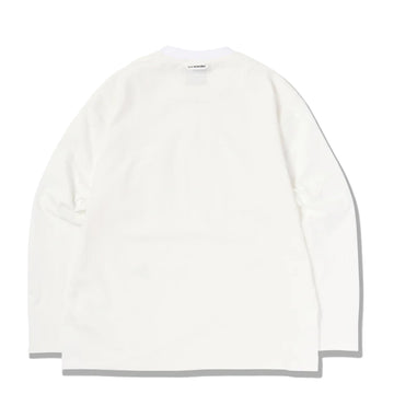 And Wander Womens Hybrid Warm Pocket L/S T-Shirt White