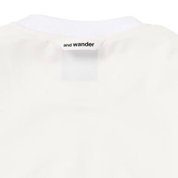 And Wander Womens Hybrid Warm Pocket L/S T-Shirt White - Parasol Store