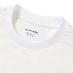 And Wander Womens Hybrid Warm Pocket L/S T-Shirt White - Parasol Store