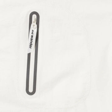 And Wander Womens Hybrid Warm Pocket L/S T-Shirt White - Parasol Store