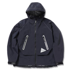 And Wander Womens Loose Fitting Rain Jacket Dark Navy - Parasol Store
