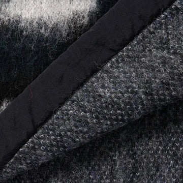 And Wander Womens Mix Color Shaggy Knit Sweater Black Mix - Parasol Store