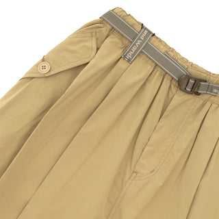 And Wander Womens Oversized Cargo Skirt Light Beige - Parasol Store