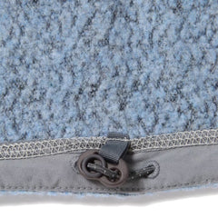 And Wander Womens Re Wool Jq Stand Zip Light Blue - Parasol Store