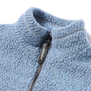 And Wander Womens Re Wool Jq Stand Zip Light Blue - Parasol Store