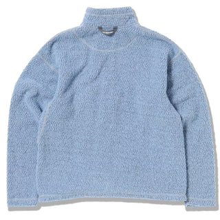 And Wander Womens Re Wool Jq Stand Zip Light Blue - Parasol Store