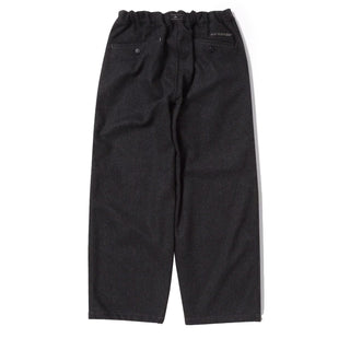 And Wander Womens Rewool Tweed Wide Pants Dark Gray - Parasol Store