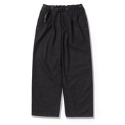 And Wander Womens Rewool Tweed Wide Pants Dark Gray - Parasol Store