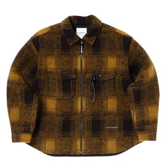 And Wander Wool Shaggy Zip Jacket Camel - Parasol Store
