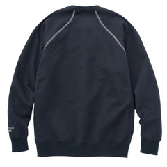 And Wander x Maison Kitsune Cotton Sweatshirt Navy - Parasol Store