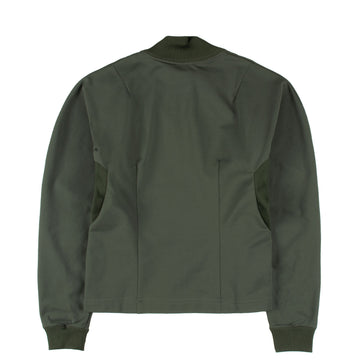 And Wander Womens Back Pile Zip Up Khaki