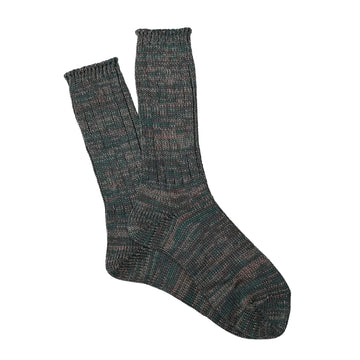 Anonymous Ism 5 Colour Mix Crew Socks Army