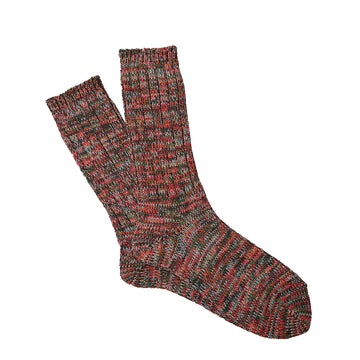 Anonymous Ism 5 Colour Mix Crew Socks Red - Parasol Store