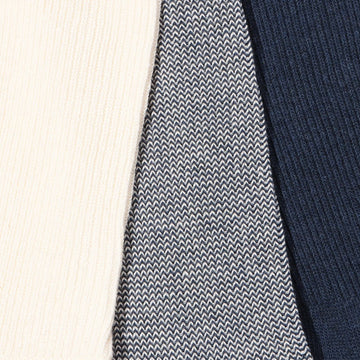 Anonymous Ism American Crew 3 Pair Pack Sock Navy - Parasol Store