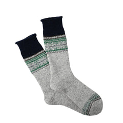 Anonymous Ism LG Wool Cashmere Pile Snow Crew Socks L.Grey Mel - Parasol Store