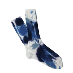 Anonymous Ism Scatter Dye Crew Socks Blue - Parasol Store