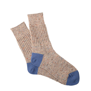 Anonymous Ism Tweed Nep Half Socks Beige - Parasol Store
