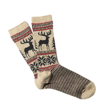 Anonymous Ism Wool Deer Snow Socks JQ Beige - Parasol Store