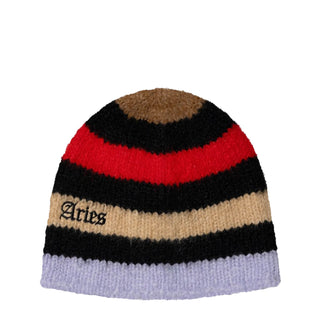 Aries Brushed Stripe Beanie Multi - Parasol Store